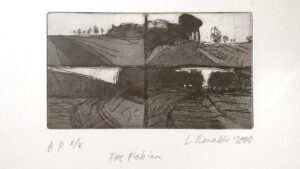 Lee Ranaldos litografi 4 Hwy Views hade Brösarps backar som inspiration.